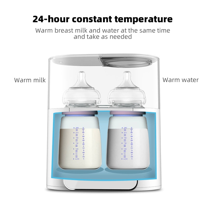 Baby Bottle Warmer & Sterilizer: 6 Functions in 1, Temperature Control, Large Capacity. Take Care of Your Baby with Maximum Comfort and Hygiene!