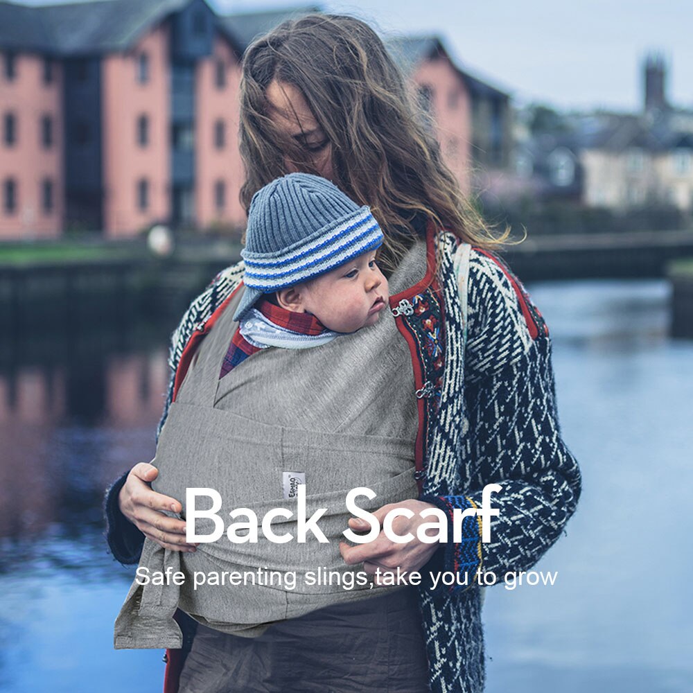 Adjustable Baby Carrier Wrap: Wrapping Sling for Hands-Free Transport of Your Newborn up to 9kg, Suitable for Ages 0-12 Months